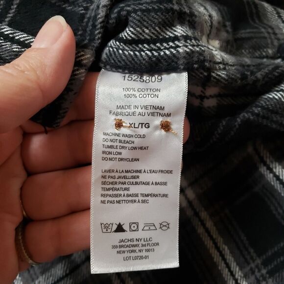 Jachs New York Shirt Thick Plaid Shirt - Jacket Shacket Sz Large - Picture 5 of 9
